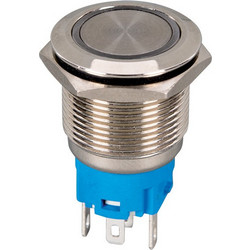 ΜΠΟΥΤΟΝ ΣΤΡΟΓΓΥΛΟ ΜΕ ΛΥΧΝΙΑ LED EL-2211DZG 1NO+1NC IP65 ΠΡΑΣΙΝΟ