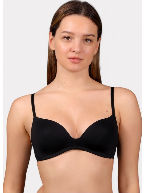 New Bra Lingerie Σουτιέν Χωρίς Ενίσχυση Μπανέλα Μαύρο NB1791-2