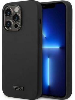 Tumi iPhone 14 Pro 6.1'' black hardcase Liquid Silicone - (TUHCP14LSK)