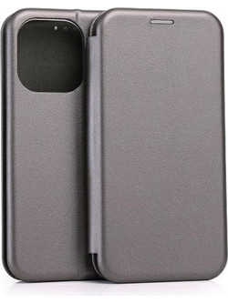 Beline Etui Book Magnetic iPhone 15 Pro6,1'' stalowy/steel
