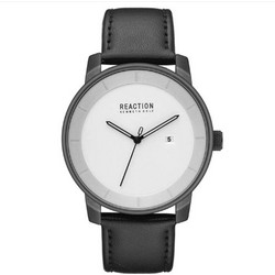Kenneth Cole Reaction Ανδρικό Ρολόι με Μαύρο Δερμάτινο Λουράκι RK50081003
