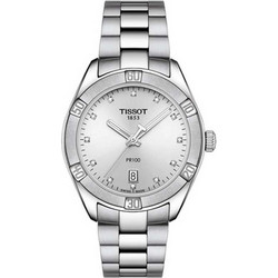 Tissot PR100 Γυναικείο Ρολόι με Ασημί Μεταλλικό Μπρασελέ T101.910.11.036.00
