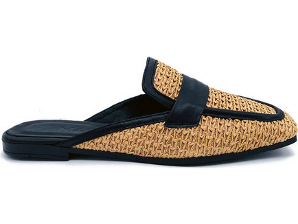 Mules MAGO 09397627 WICKER BLACK