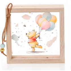 Μπομπονιέρα Ξύλινη Κορνίζα Plexiglass με Θέμα Winnie The Pooh ΚΠΔ-55