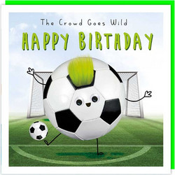 Ευχετήρια κάρτα Happy Birthday (Football birthday card)The crowd goes wild