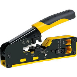 Crimp tool for CAT5/6/6A/7 & PASS THROUGH connectors (with cutting) (LL-WZ0060)