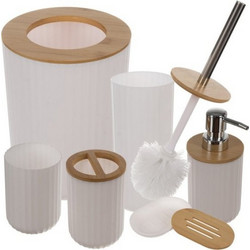 Ruhhy Bathroom Accessories Set - White 24635 - (17843-0)