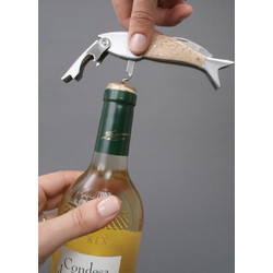 Kikkerland - Lightwood Fish Corkscrew (BA17)