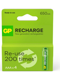 Gp Recyko AAA 650mAh 4τμχ