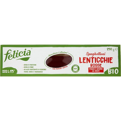Σπαγγέτι Κόκκινης Φακής χωρίς γλουτένη Felicia 250g - Felicia