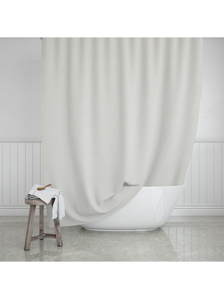 Estia Camellia Κουρτίνα Μπάνιου Υφασμάτινη 180x200cm Pearl