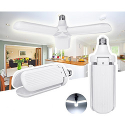 Αναδιπλούμενη Οικολογική Λάμπα LED 45W σε Σχήμα Ανεμιστήρα Ε27 Βιδωτή Fan Blade LED Bulb