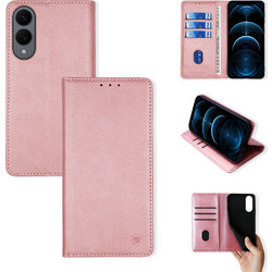 Sonique Vintage Magnet Wallet Pink Gold (Samsung Galaxy S25 Edge)