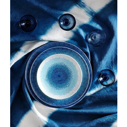 Ιωνία Σετ Πιάτα Φαγητού Πορσελάνης Apeiron Blue 3182270 20τμχ