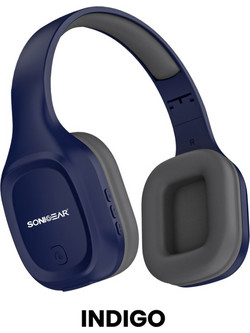 SonicGear Airphone 5 Ασύρματα Bluetooth Ακουστικά Over Ear Deep Μπλε Μαύρα