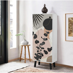 Hanah Home Παπουτσοθήκη Μοριοσανίδας Vegas M50xΠ38xY135cm 869VEL8644