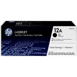 HP 12A Black Toner 2pcs