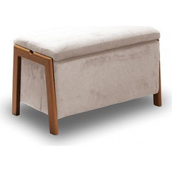 40.0603 DALI ΣΚΑΜΠΟ VELVET BEIGE ΜΕ ΑΠΟΘ. ΧΩΡΟ 75X42X44εκ