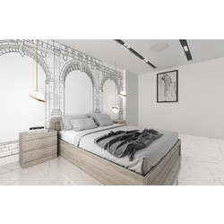 Artekko Supdiu Κρεβάτι 160x200 με Μηχανισμό με 2 Κομοδίνα (50x35x51)cm Σετ/3 Ξύλινο