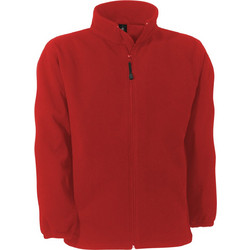 B&C Collection WindProtek Ανδρική Ζακέτα Fleece Κόκκινη