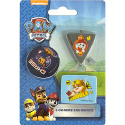 Paw Patrol shape eraser set 3 pieces