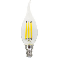 LED Λάμπα E14 Filament 6W Φλόγα Diolamp 360 760lm 2700K - FLAM6WWTIP