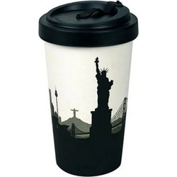Well Ποτήρι Bamboo με Καπάκι Around The World 500ml