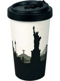 Well Ποτήρι Bamboo με Καπάκι Around The World 500ml