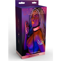 Taboom Glow in The Dark Collar & Chain Leash