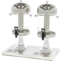 Διανεμητής Χυμών Διπλός 8lt INOX-PC 59x56x35cm