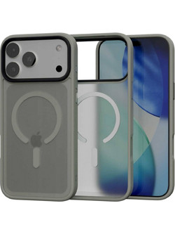 Θήκη iPhone 18 Pro Max / 17 Pro Max Spacecase Fusion Mag Ημιδιάφανη Σκληρή με MagSafe - Gray (5905719138165)