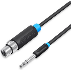 VENTION 6.5mm Male to XLR Female Audio Cable 5M Black