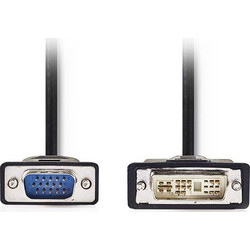 NEDIS CCGP32100BK20 Καλώδιο DVI-A 12+5p αρσ. - VGA αρσ. 2m