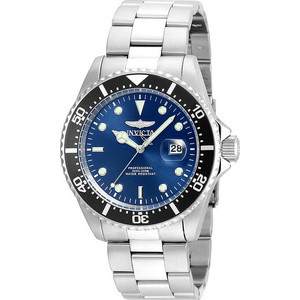 Invicta Pro Diver Ανδρικό Ρολόι με Ασημί Μεταλλικό Μπρασελέ 22054