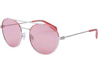 Polaroid Eyewear PLD6056/S 35J/0F Γυαλιά Ηλίου Στρογγυλά Μεταλλικά Ασημί με Ροζ Polarized Φακό