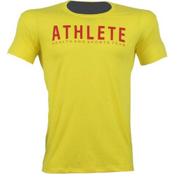 T-SHIRT ATHLETE Κίτρινο Με Κόκκινο Logo 21166 (H&S)