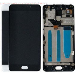 LCD Display With Frame For 5.5" Meizu Note 6 Μαύρο (Oem) (Bulk)