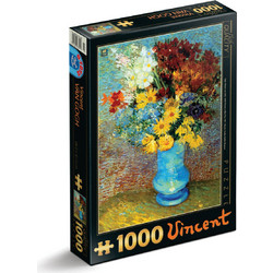 Puzzle D-Toys Flowers In a Blue Vase 1000 Κομμάτια