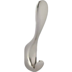 Κρεμάστρα Μονή Μεταλλική Νίκελ Ματ 11.5cm 4235 Import Hellas 0036-1020