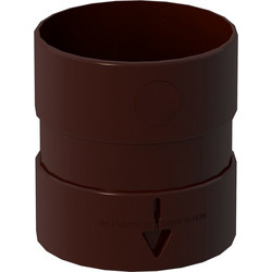 Μούφα σωλήνα υδρορροής 120x85mm καφέ