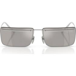 Prada PRC53S 1BC60N Ανδρικά Γυαλιά Ηλίου Τετράγωνα Μεταλλικά Ασημί με Γκρι Φακό