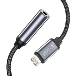 Tech-Protect UltraBoost Lightning / 3.5mm mini jack adapter - black