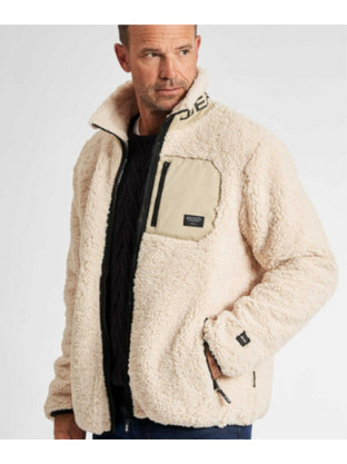 INDICODE ΜΠΟΥΦΑΝ SERPA FLEECE 55-791 Inshawmen White AsparagusOFF WHITE COLLECTION ΧΕΙΜΩΝΑΣ 2025
