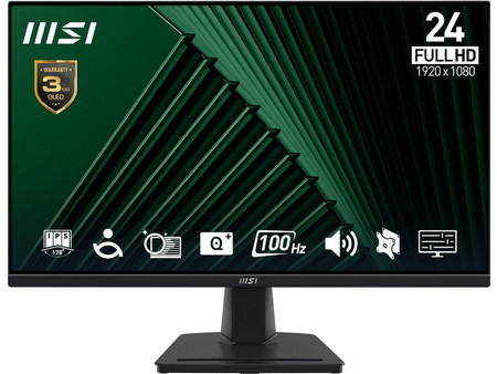 MSI Pro MP245G IPS Monitor 23.8" 1920x1080 FHD 100Hz 4ms