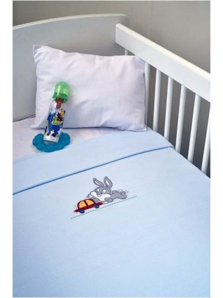 Baby Oliver Des 31 Looney Tunes Κουβέρτα Κούνιας Fleece 100x160 Γαλάζια