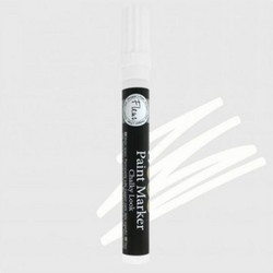 Fleur Μαρκαδόρος Διακόσμησης Chalky Look Titanium White - 16000