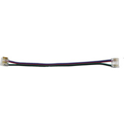 Adeleq Μούφα Με Καλώδιο Για Ταινία LED 10Τμχ COB RGB Συν White 12mm 30-86