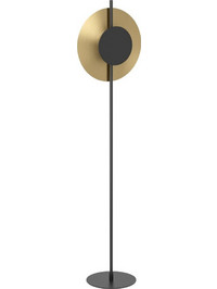 Φωτιστικό Δαπέδου Tocina 900991 Led 3000K 1300lm 17x150cm Black-Gold Eglo