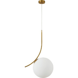 Home Lighting Κρεμαστό Φωτιστικό Οροφής Μονόφωτο E14 Λευκό SE21-GM-30 77-8271