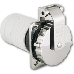 Marinco Πρίζα Στρογγυλή Inox - 50A - 125V